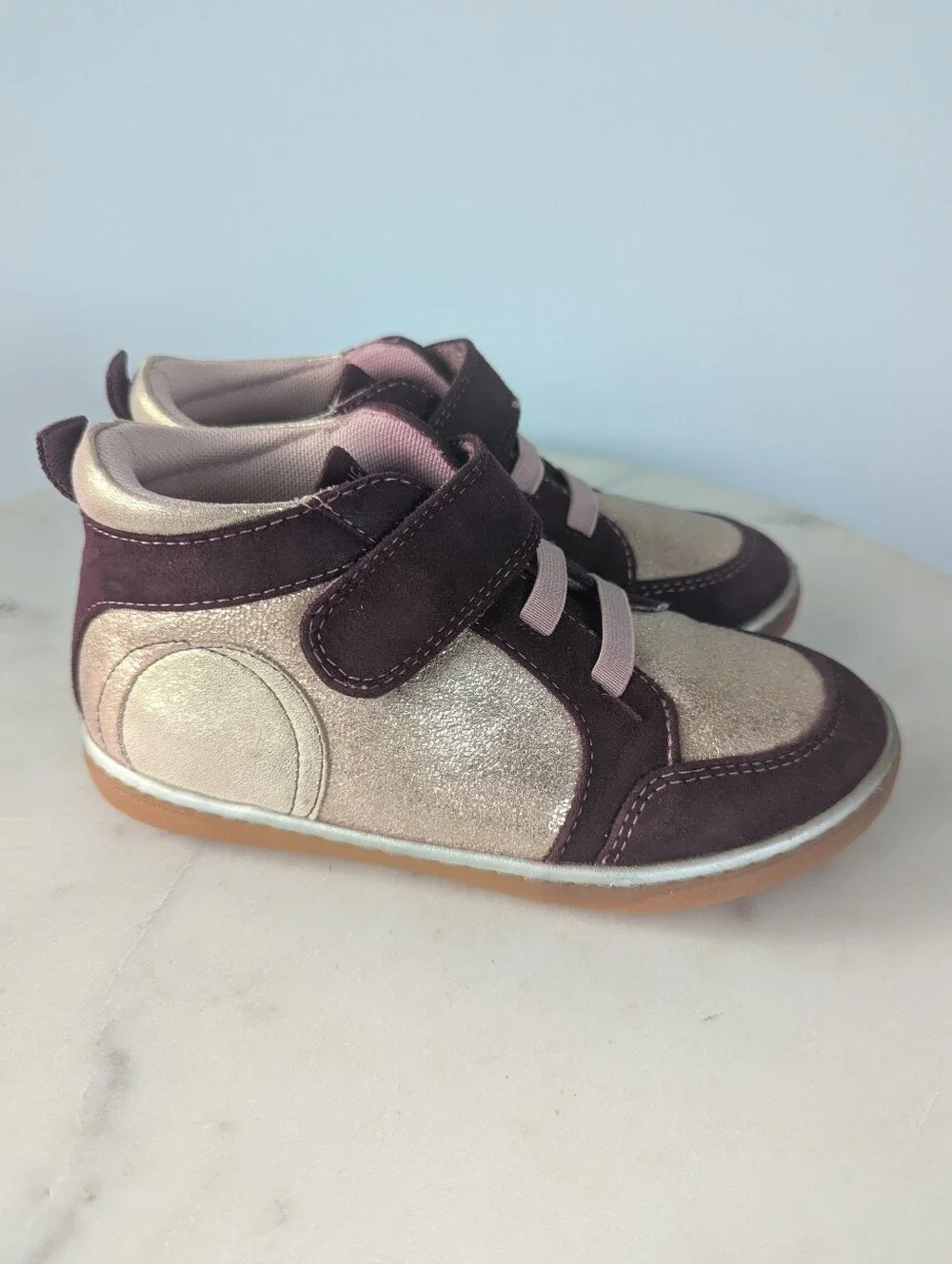 Livie & Luca Girls Metallic High Top Sneakers